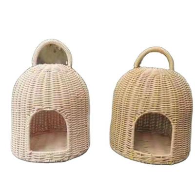 China Sustainable Special Design Rattan Bird House Storage Basket Widely Used Pet Nest Bed for sale