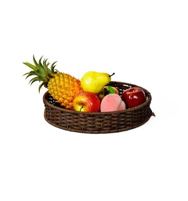 China High Quality Viable Widely Used Popular Product Decorative Rattan Fruit Tray Plastic for sale