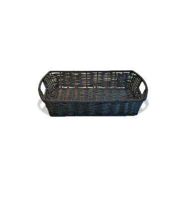 China Various Factory Selling Product Viable Popular Rattan Tray Luxury Serving Food Plastic Widely Used Tray for sale