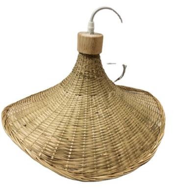 China Unique Design Hot Sale Rattan Lamp Shade Kits Rising Lampshade Cover For Chandeliers for sale