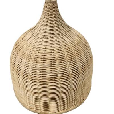 China Guaranteed Wholesale Quality Rattan Lampshades Unique Pendant Woven Climbing Lamp Shades Frames for sale