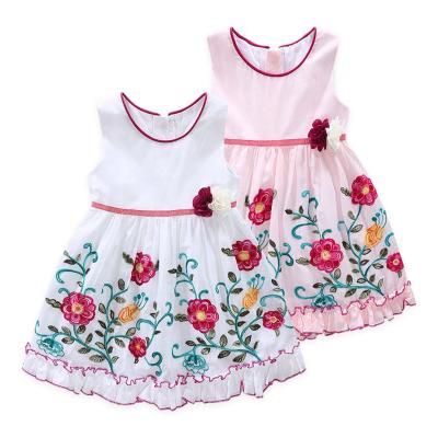 China Breathable Casual Dress Baby Toddler Girls Skirt Floral Dress Baby for sale