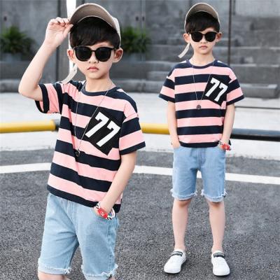 China New Design Teenage Korean Kids Quality Polyester/Cotton Style Tops Sporty Pants Suits Stylish Boys Clothing Set for sale