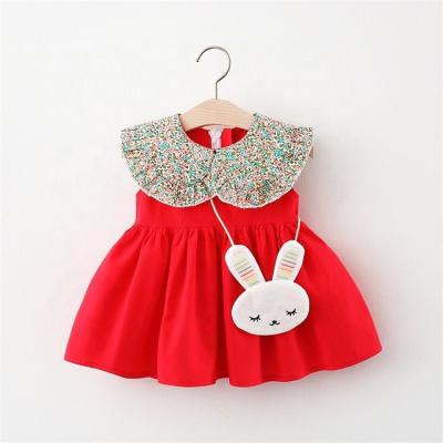 China Good Quality Anti-static Red Dress For Baby Kids Baby Dress Floral Baby Dress for sale