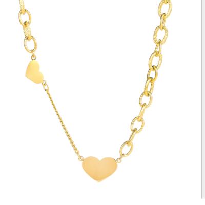 China 2020 New Design Rose Gold Small Heart Necklace Pendant for sale