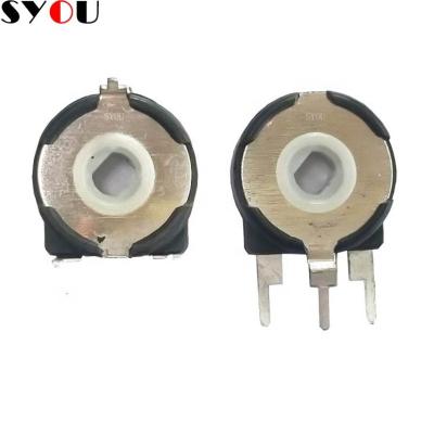 China Direct Operating 15mm Vertical And Horizontal Potentiometer Single Rotary Encoder Trimmer Potentiometer Switch 15mm Potentiometers for sale