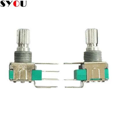 China Customization 12MM 10 Pin Round Rotary Selectors 13V Rotary Switch For Mixer 12 Position Rotary Switch RS12 Rotary Switches for sale