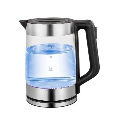 China 360 Degree Base 1.8L Rotation Electric Glass Kettle Jug 1800W Cordless Kitchen Water Heater Tea Maker Keep Hot Electric Kettle with Fashion Design for sale