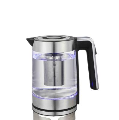 China 360 Degree New Design 1.8l 220v Base 2022 Degree Hot Sale Cordless Electric Glass Jug Electric Kettle in Middle East for sale