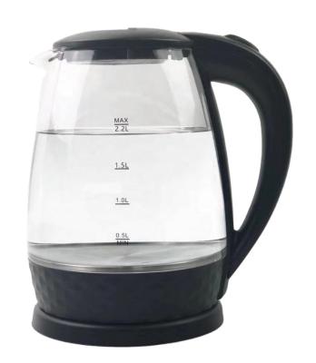 China 360 Base 1500w 1.8l Degree Rotating Glass Water Jug Heater Healthy Boiler Drinking Cordless Electric Glass Kettle for sale