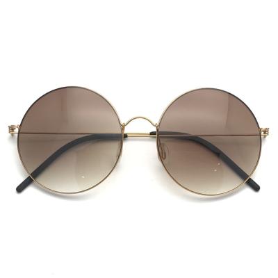 China Fashion Sunglasses Brand Design Fashion Metal Frame Oversized Round Sunglasses For Men for sale