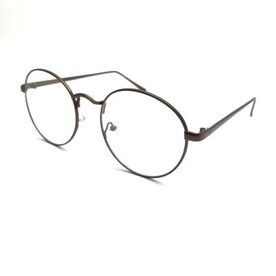 China 2021 Fashionable Retro Hot Selling Optical Sight Prescription Glass Vintage Metal Frame Glasses for sale