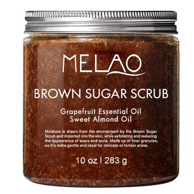 China Exfoliator Private Label Skin Care Face Scrub Women Brown Sugar Body Scrub for sale