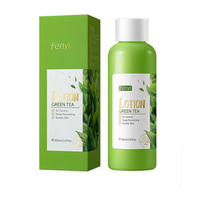 China OEM/ODM Moisturizer Green Tea Plant Extract Oil Control Repair Acne Anti Brightening Natural Face Lotion for sale