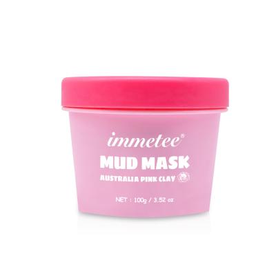 China OEM 100% Herbal Natural Australian Pink Powder Clay Mask Organic Rose Clay Anti-Wrinkle Private Label Face Mask for sale