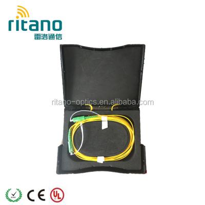 China FTTH OTDR system launch box with G.657A G.652D fiber, OTDR test box, OTDR fiber tester box for sale