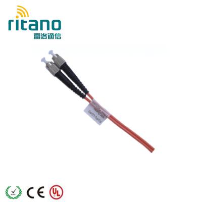 China MM Simplex/Duplex 50/125 ST 62.5/125 Fiber Optic Patch Tie Down Jacket ROP-ST MM SX Patchcords LSZH for sale