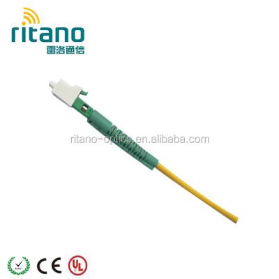 China Green Fiber Optic Uniboot LSZH Push Pull PVC or LSZH or OFNP LC/APC 2.0 Cable Splices Patchcord for sale