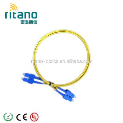 China SC/LC/ST/FC PVC Fiber Optic Patchcord/Ribbon Braid/Jumper for sale