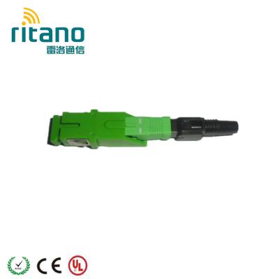 China SM Simplex Fiber Optic FTTH FTTB FTTX Network Factory SCAPC Fast Connector For Home Fiber for sale