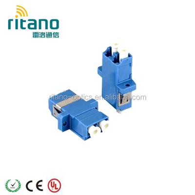 China PVC Or ABS SM/MM Simplex/Duplex LC Fiber Optic Adapter / Adapter With RoHS Compliant for sale