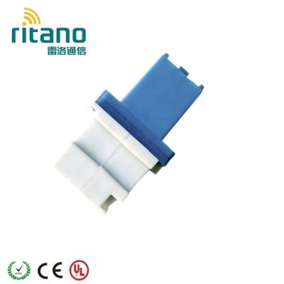 China ABS LC/UPC SM Duplex Fiber Optic Adapter / Adapter With Clip for sale