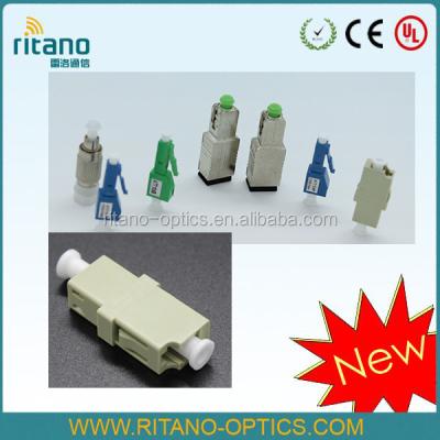 China Fixed Female-Male SM Ceramic Or Metal LC/PC Optical Fiber Attenuator With Beige Housing for sale