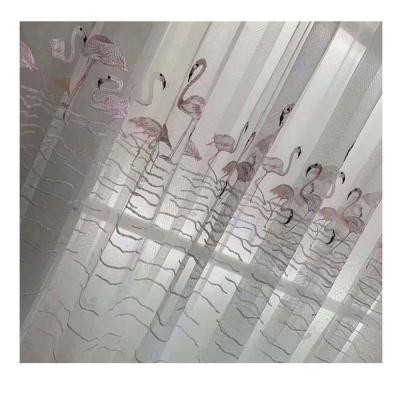 China Embroidered Gauze Classic Curtain Drapes Chinese Style Translucent Thin Delicate Curtain for sale