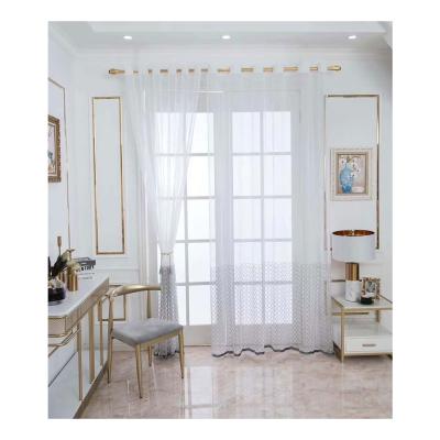 China High Quality Soft Decorative Embroidered Curtain Embroidered Gauze Classic Curtain for sale