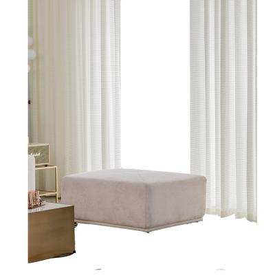 China Modern Nordic Style Hollowed Out Linen Gauze Curtain Sheer Curtain Fabric For Bedroom Living Room Balcony for sale