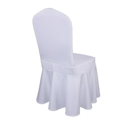 China Hotel Chair The Popular Spandex Products White Elastic Hotel Chair Cover Wedding Party Home Decoration for sale