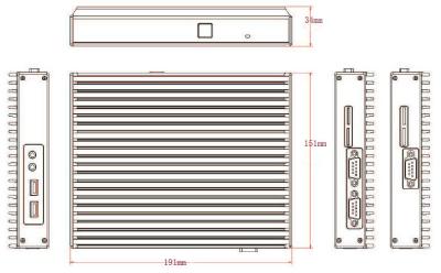 China Small Form Factor Computer Industrial Point Of Sale , High Performance Mini Desktop PC for sale