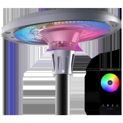 China Waterproof Smart UFO RGB LED 800W Solar Street Lights Round 1200W +APP Remote Control Durable Lntelligent Music Rhythm Light Control+ For Outdoor Garden Area Road for sale