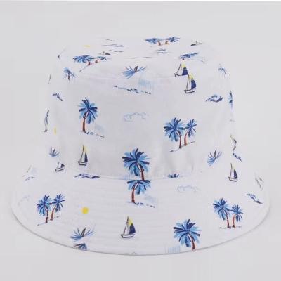 China Casual Street Wear Custom All Over Sublimation Printing Logo Double Sides Fisherman Hats for sale