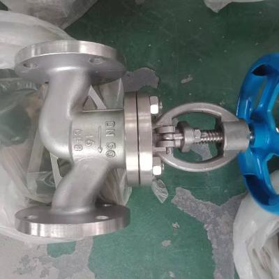 China General Stainless Steel CF8 DN50 PN16 Zero Leakage Flange Ends Globe Valve for sale