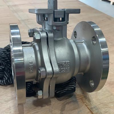 China 16PN 1/2in General Stainless Steel High Quality Flanged Ball Valve for sale