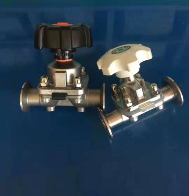 China General Sanitary 316L Stainless Steel Diaphragm Valve Tri Clamp Manual Type for sale