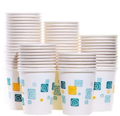 China Various Size Disposable Paper Cup Making Printing 3oz Paper Cup Logo Mug Single Wall Coffee Filter Paper for sale