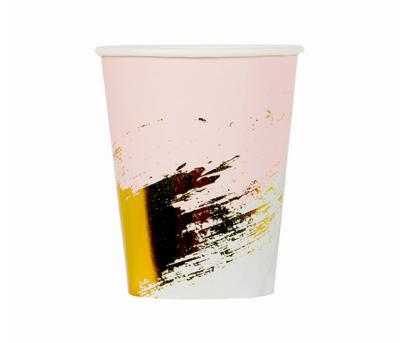 China Disposable Eco-friendly Manual Single Wall Hot Paper Cup 12oz Paper Cup Screen Printing Coffee Paper Cup With Lid for sale