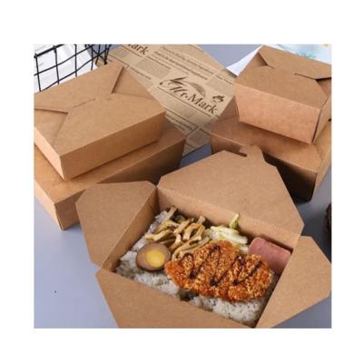 China Recyclable Eco Friendly Lunch Packing Disposable Meal Box Hot Lunch Box Packaging for sale