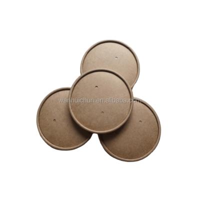 China High Quality China Recyclable Factory Custom Design Hot Size Soup Kraft Paper Coffee Cup Lid for sale