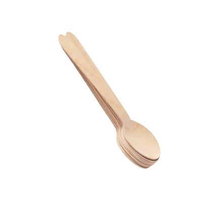 China Cosmetic Wooden Baking Fork 10g Spoon Mini Reusable Coffee Personalized Disposable Spoon Kitchen Utensil Tableware Small for sale