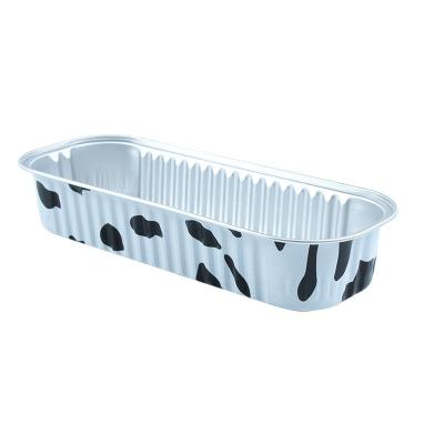 China Freely Provided Sample Food-Grade Disposable Aluminum Foil Cake Baking Tray with Lids for sale