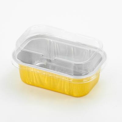 China NO Logo Printing Eco-friendly Baking Insulation Tray Box with Lids Aluminum Foil Pans for sale