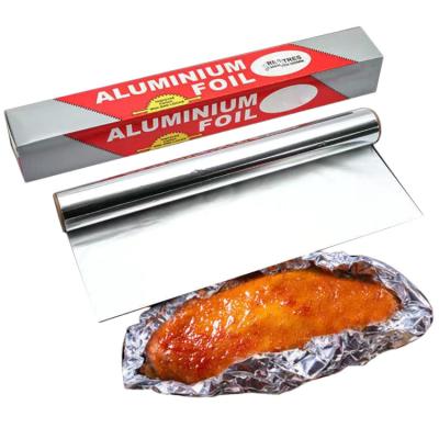 China 12mic 30cm 50m Roll Kitchen 8011 O Aluminum Foil Small Roll with Logo Printing Option for sale