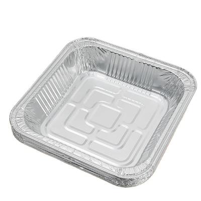 China Contenedor de papel de aluminio rectangular para restaurantes de comida rápida en venta