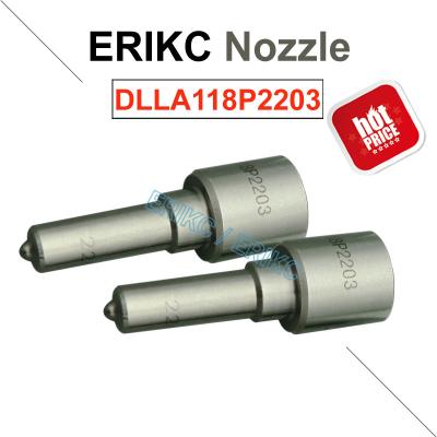 China ERIKC DLLA 118 P 2203 Diesel Common Rail Nozzle DLLA 118P 2203 Injector Diesel Fuel Jet Spray 0 433 172 203 Standard Size for sale