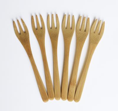 China BAMBOO Super Quality Western Style Bamboo Fruit Fork Carbonized Bamboo Tableware for sale