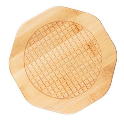 China Hot Selling Amazon Minimalist Bamboo Insulation Coaster Classic Tea Room Table Coaster for sale