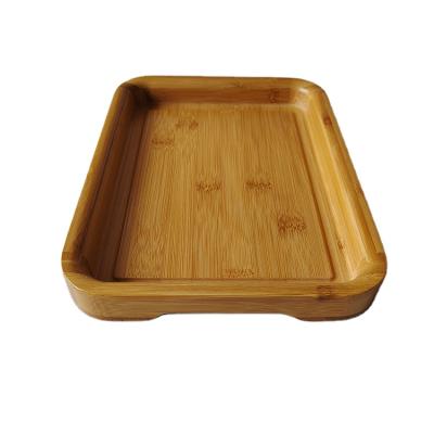 China Wholesale High Quality Bamboo Tray Restaurant Fast Food Round Simple Tea Tray for sale